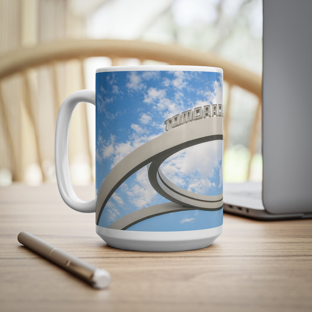 Tomorrowland Entrance Photo Ceramic Mug - 11oz/15oz Sky & Arch Coffee Cup