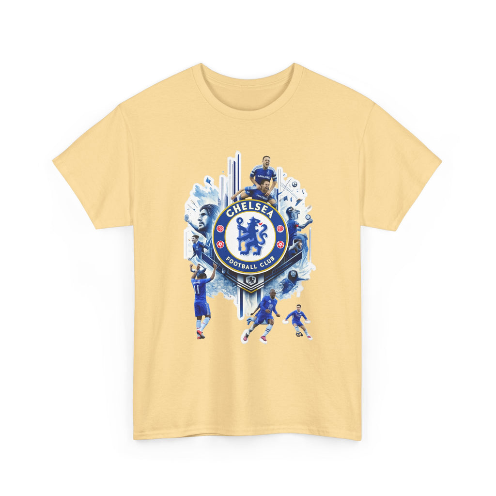 Chelsea FC Crest Players T-Shirt — Blue Football Fan Tee