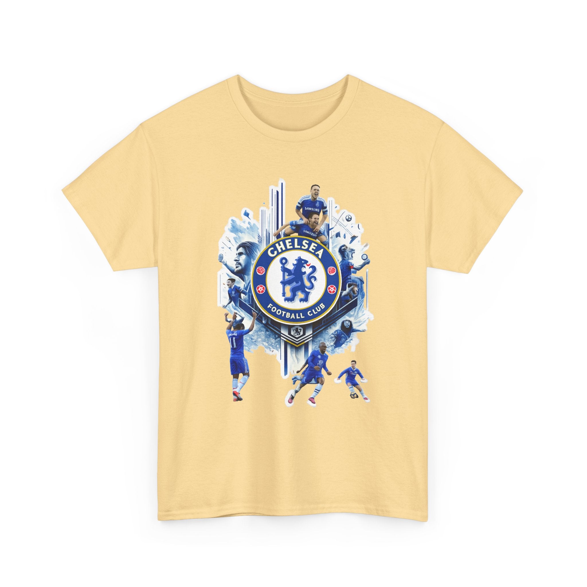 Chelsea FC Crest Players T-Shirt — Blue Football Fan Tee