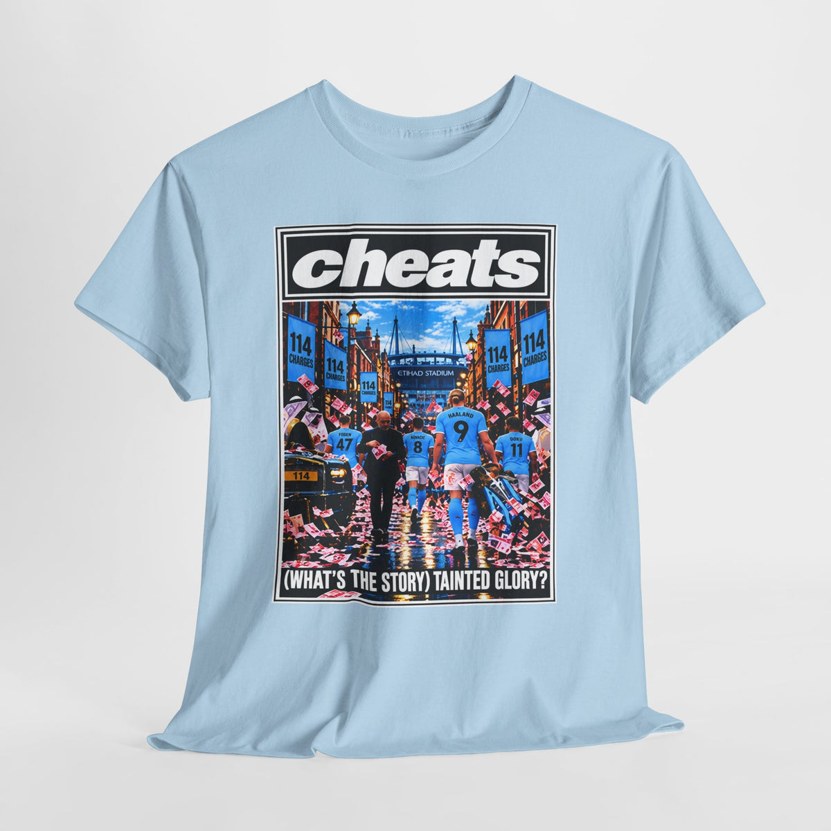 Cheats “What’s the Story? Tainted Glory?” Sports Graphic Cotton T-Shirt