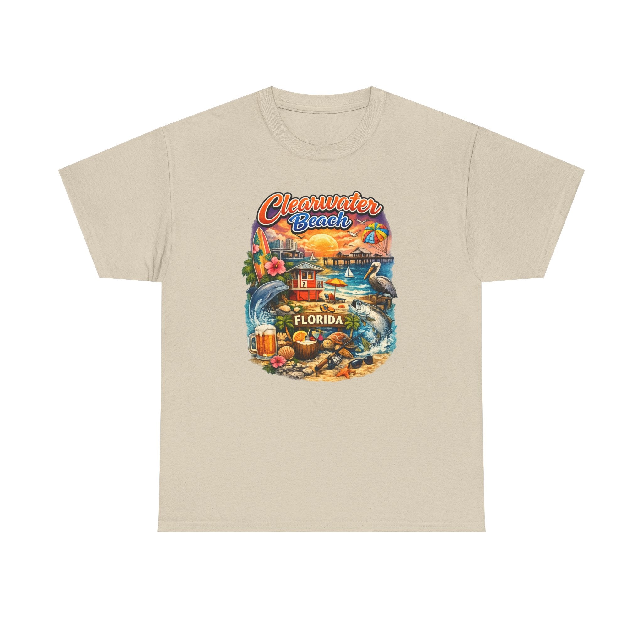 Clearwater Beach Florida Vintage Vacation T-Shirt