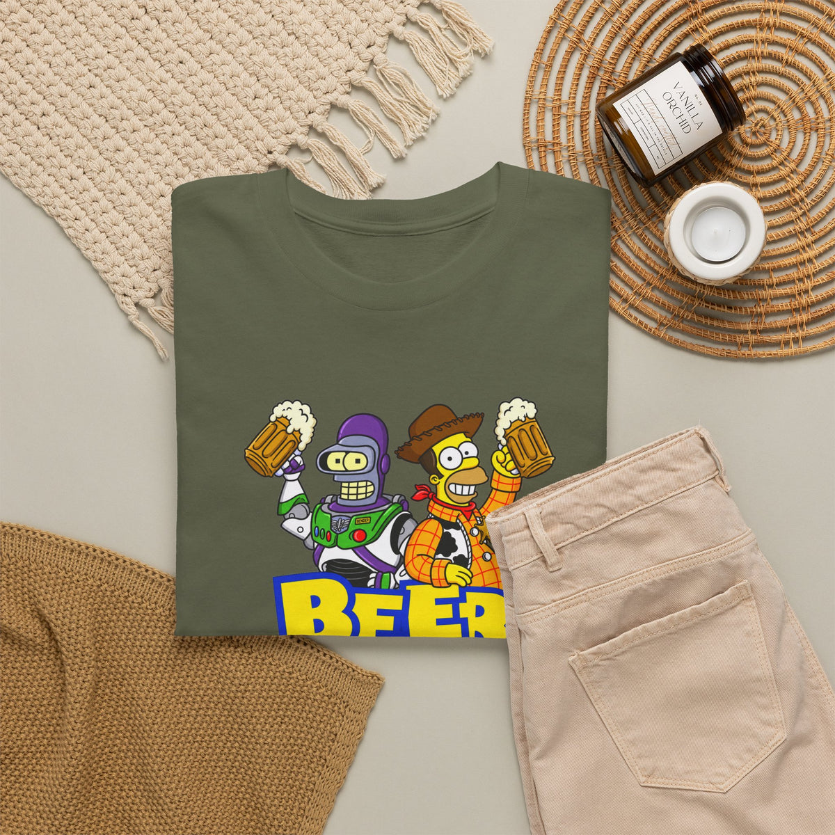 Beer Story T-Shirt — Funny Cartoon Beer Buddies Graphic Tee