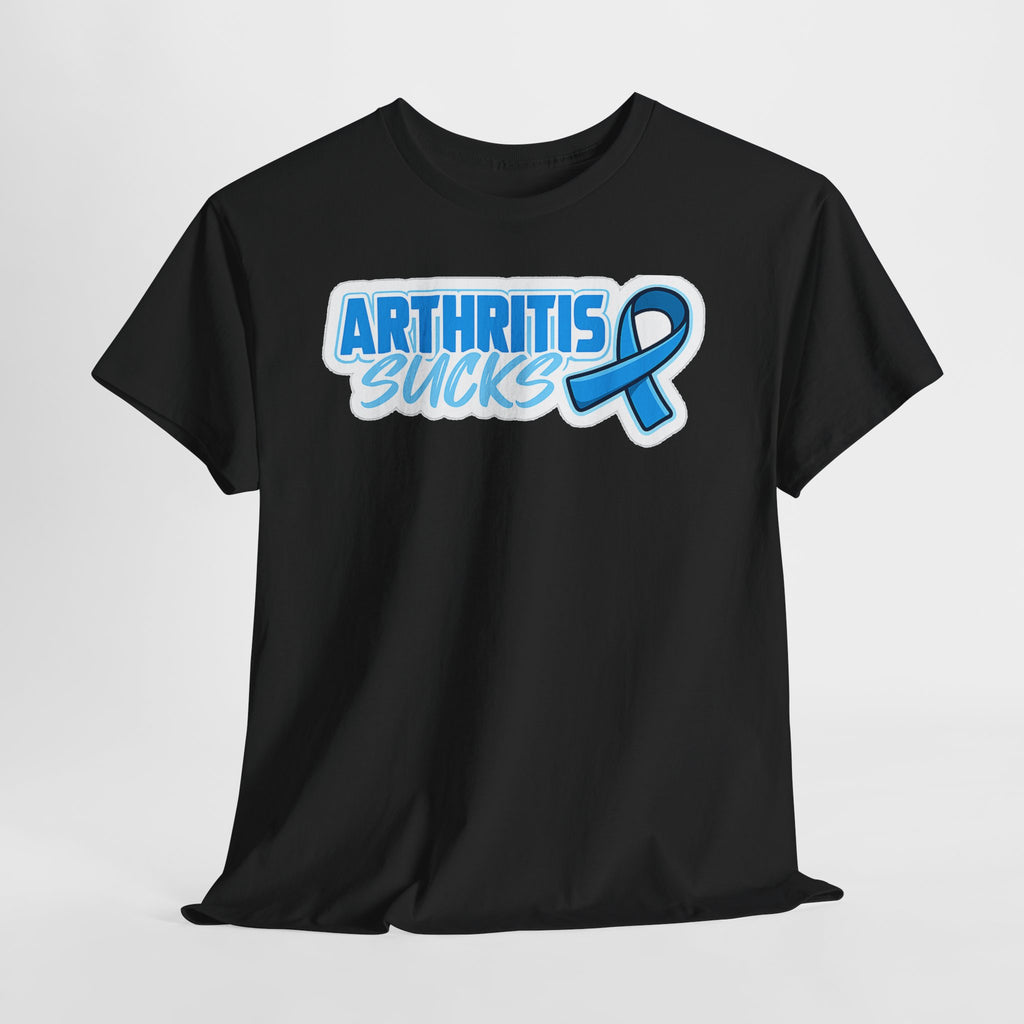Arthritis Sucks T-Shirt with Awareness Ribbon — Arthritis Support Tee