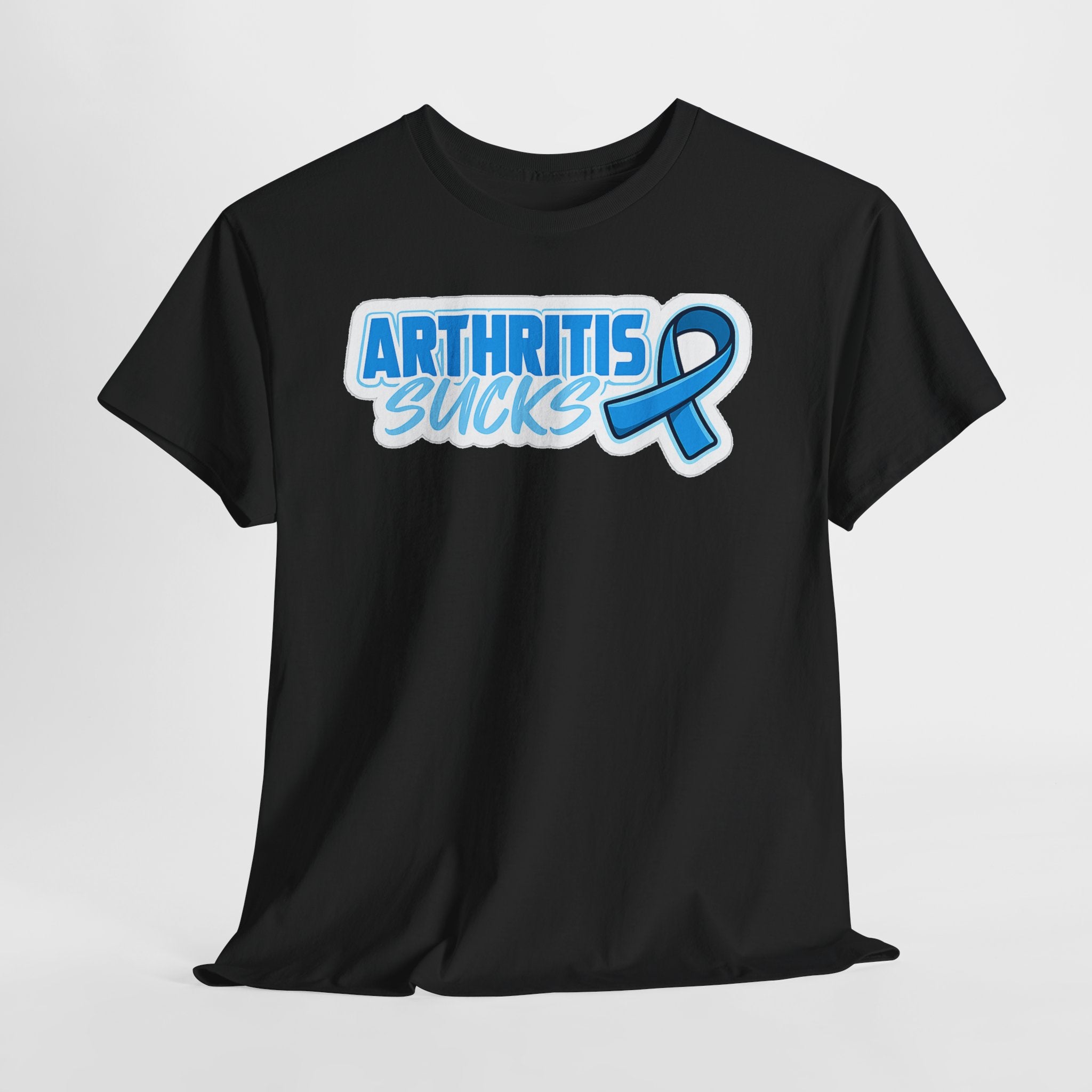 Arthritis Sucks T-Shirt with Awareness Ribbon — Arthritis Support Tee