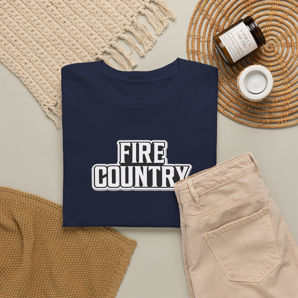 Fire Country Cotton T-Shirt — Bold Graphic Tee