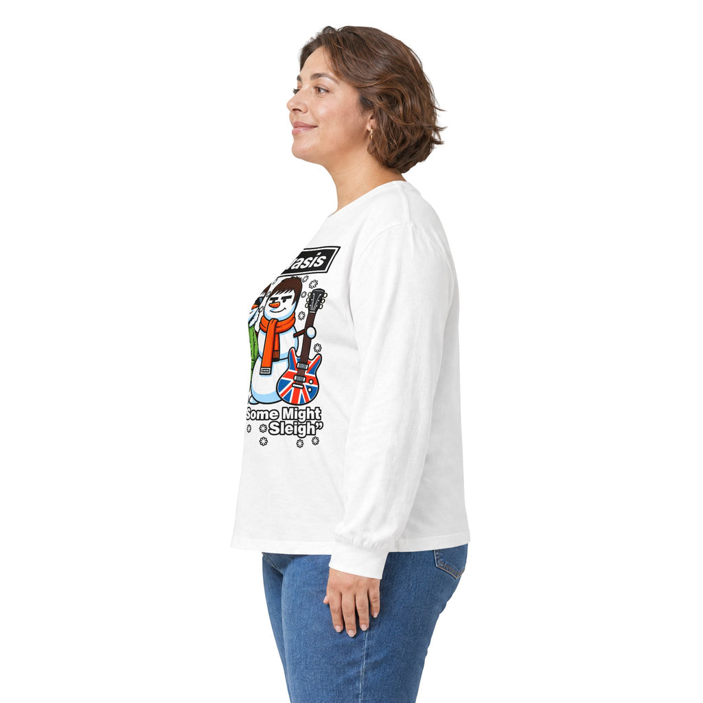 Snowasis 'Some Might O’ Sleigh' Long Sleeve #Oasis Inspired Cotton T-Shirt