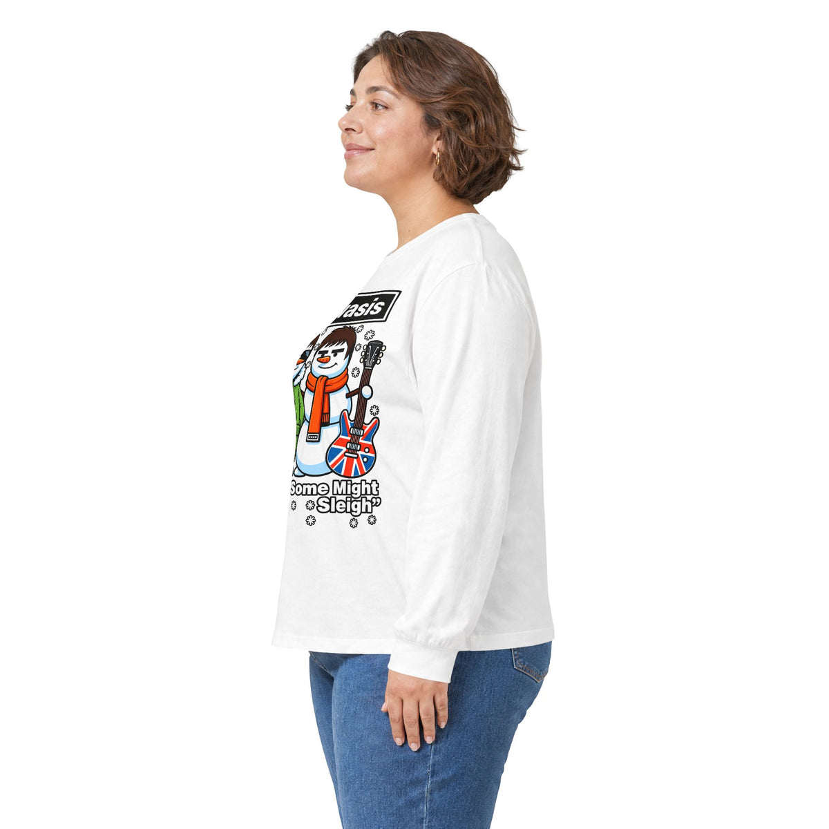 Snowasis 'Some Might O’ Sleigh' Long Sleeve #Oasis Inspired Cotton T-Shirt