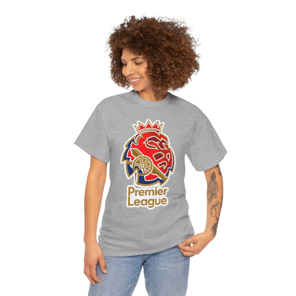 Arsenal Premier League Lion Logo T-Shirt — Soccer Fan Tee