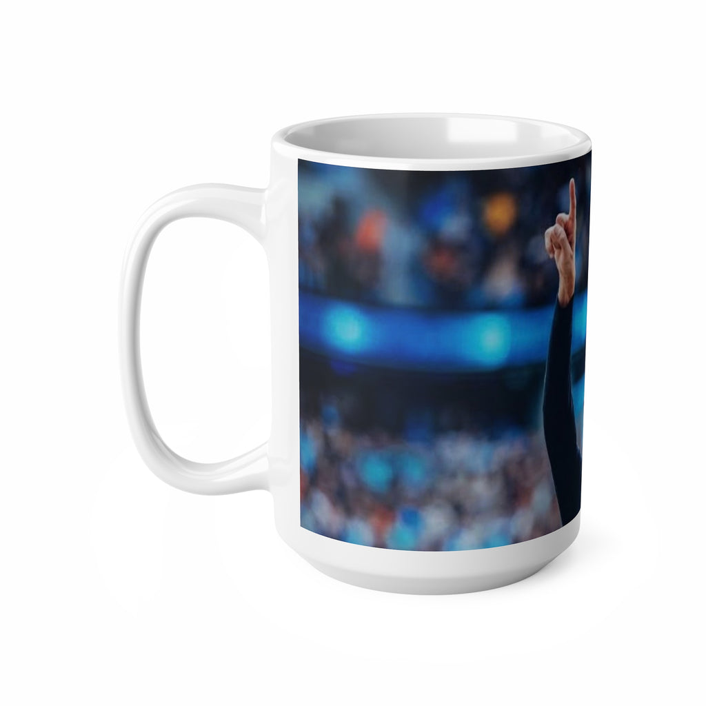 10 years with Pep Ceramic Coffee Mug — Inspirational Coach Celebration Design