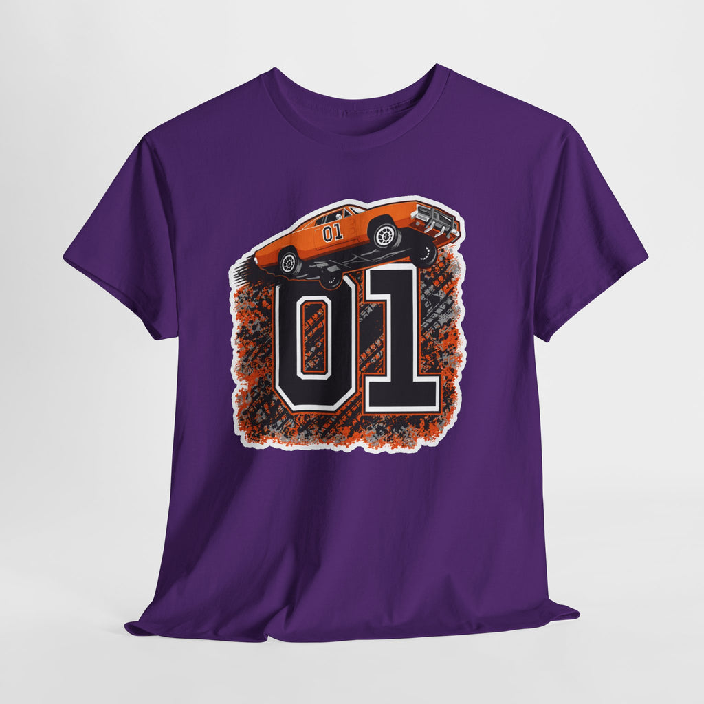 Dukes of Hazzard Inspired Race Car '01' Graphic Tee