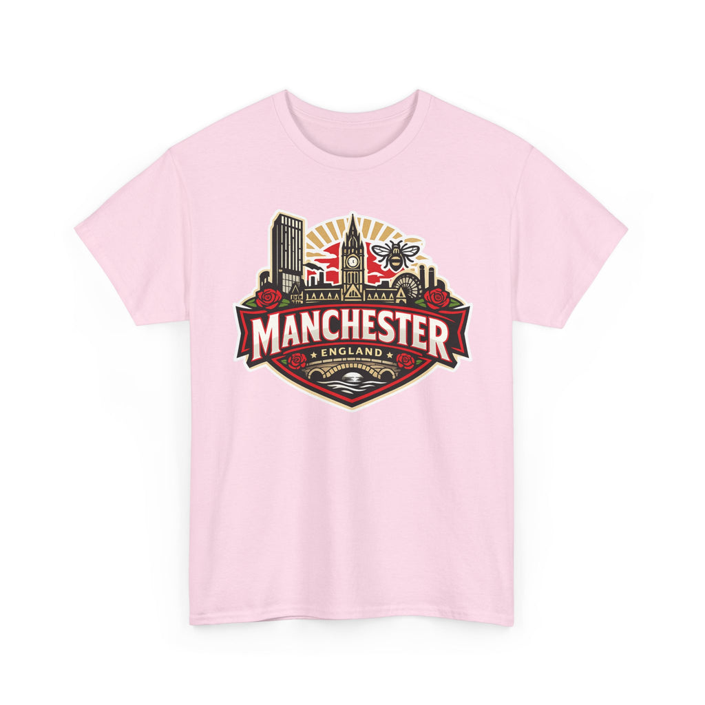 Manchester England Skyline T-Shirt — Vintage City Crest Tee