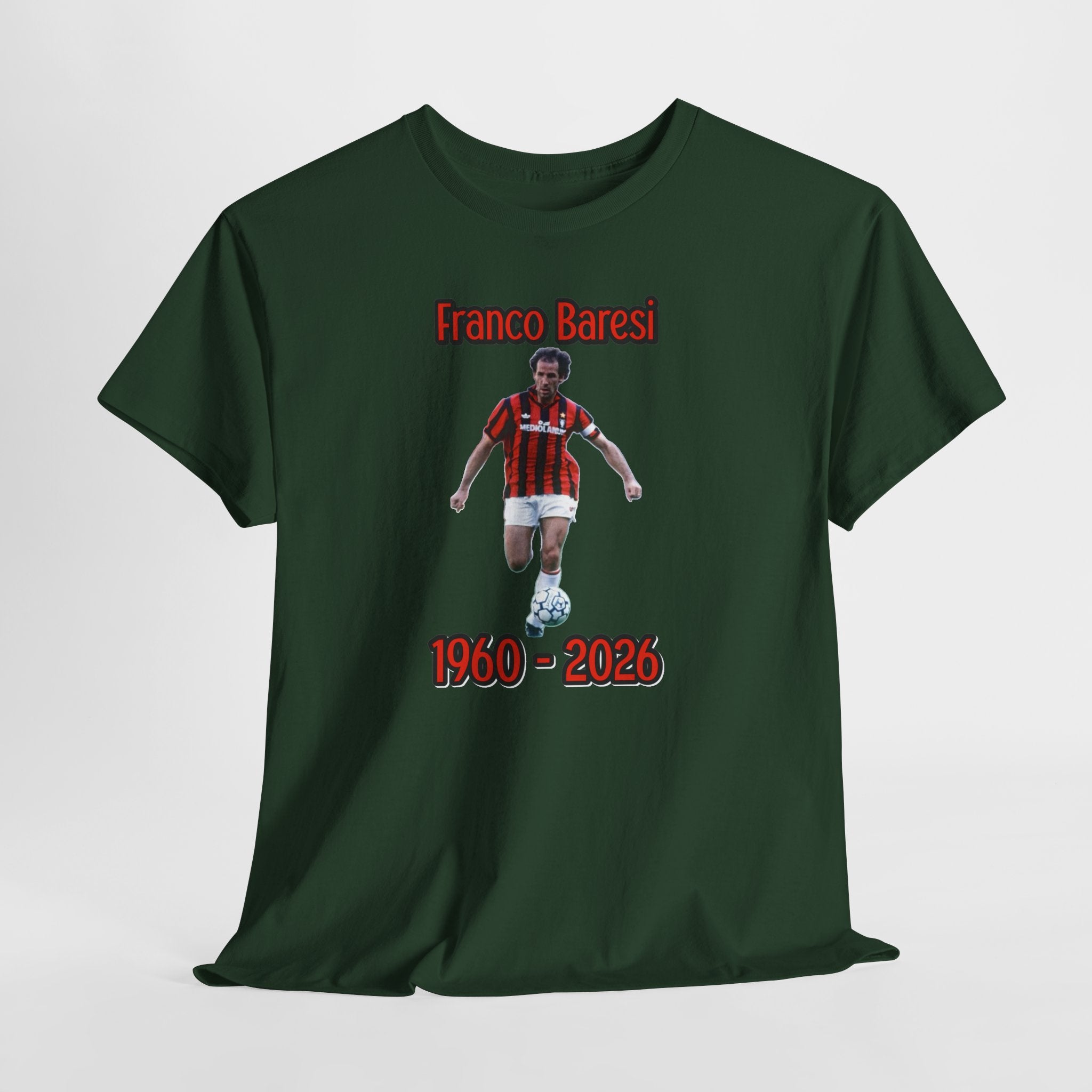 Franco Baresi 1960–2023 Memorial Soccer Tribute Tee