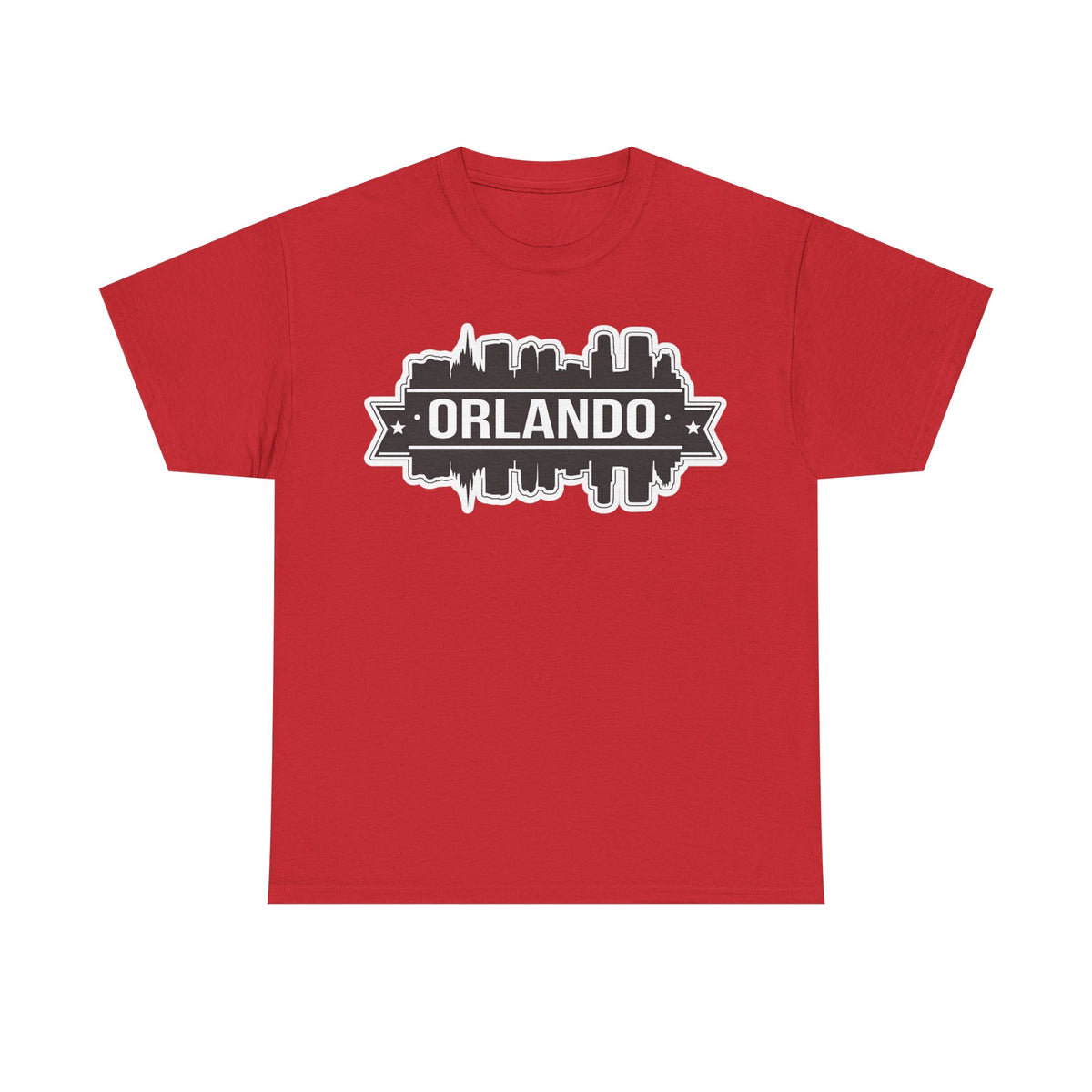 Orlando Skyline T-Shirt — Retro Badge Cityscape Tee