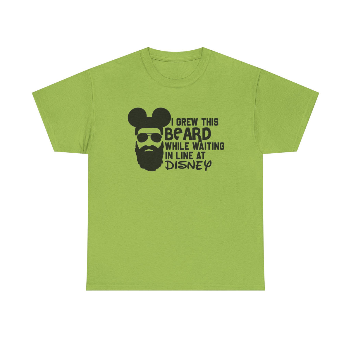 Beard While Waiting Tee – "I Grew This Beard While Waiting In Line At Disney" Funny Disney Dad T-Shirt