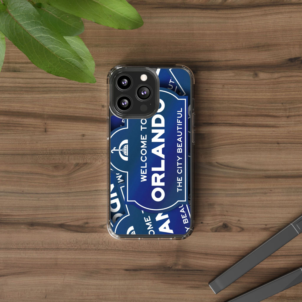 Orlando Clear Phone Case — "Welcome to Orlando" City Sign Design