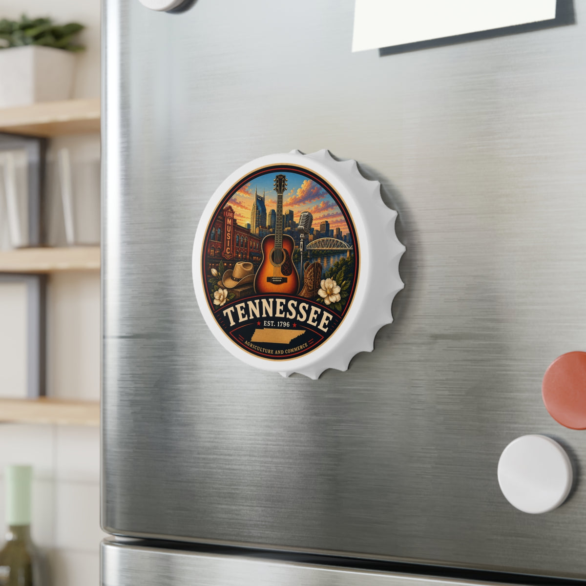 Tennessee Music Bottle Opener — Nashville Guitar Souvenir