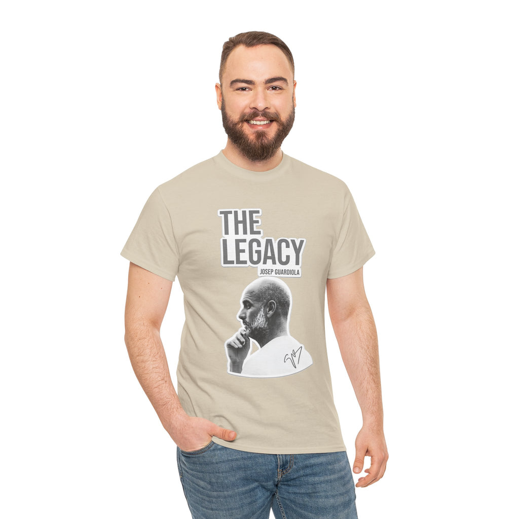 Pep Guardiola Manchester City The Legacy Tee — Inspirational Portrait Graphic T-Shirt