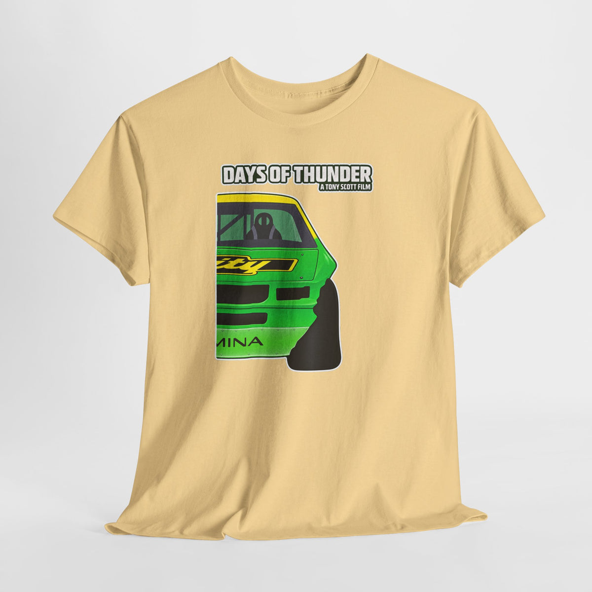 Days of Thunder Racing Car T‑Shirt — Retro Green Muscle Car Tee