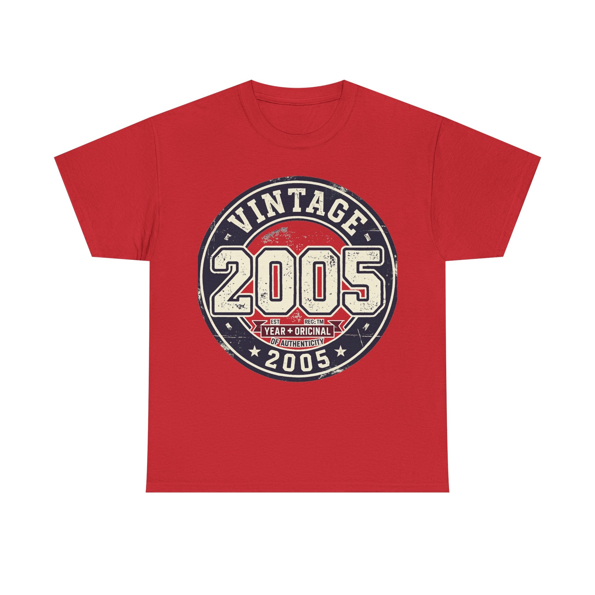 Vintage 2005 T-Shirt — Retro Birth Year Graphic Tee