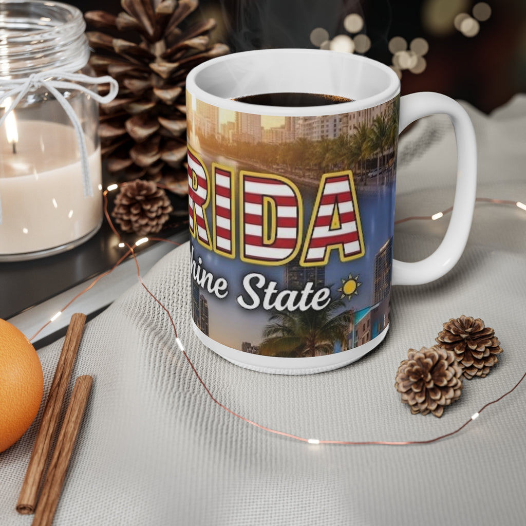 Florida Vintage Postcard Coffee Mug – The Sunshine State 11oz/15oz