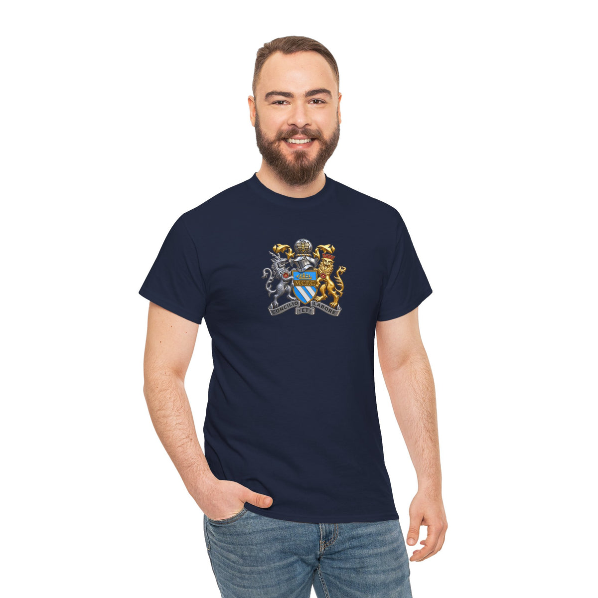 Manchester City Coat of Arms Unisex Heavy Cotton Tee