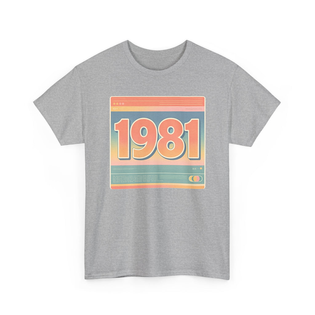 Vintage 1981 Retro Tee — 40th Birthday Gift Shirt
