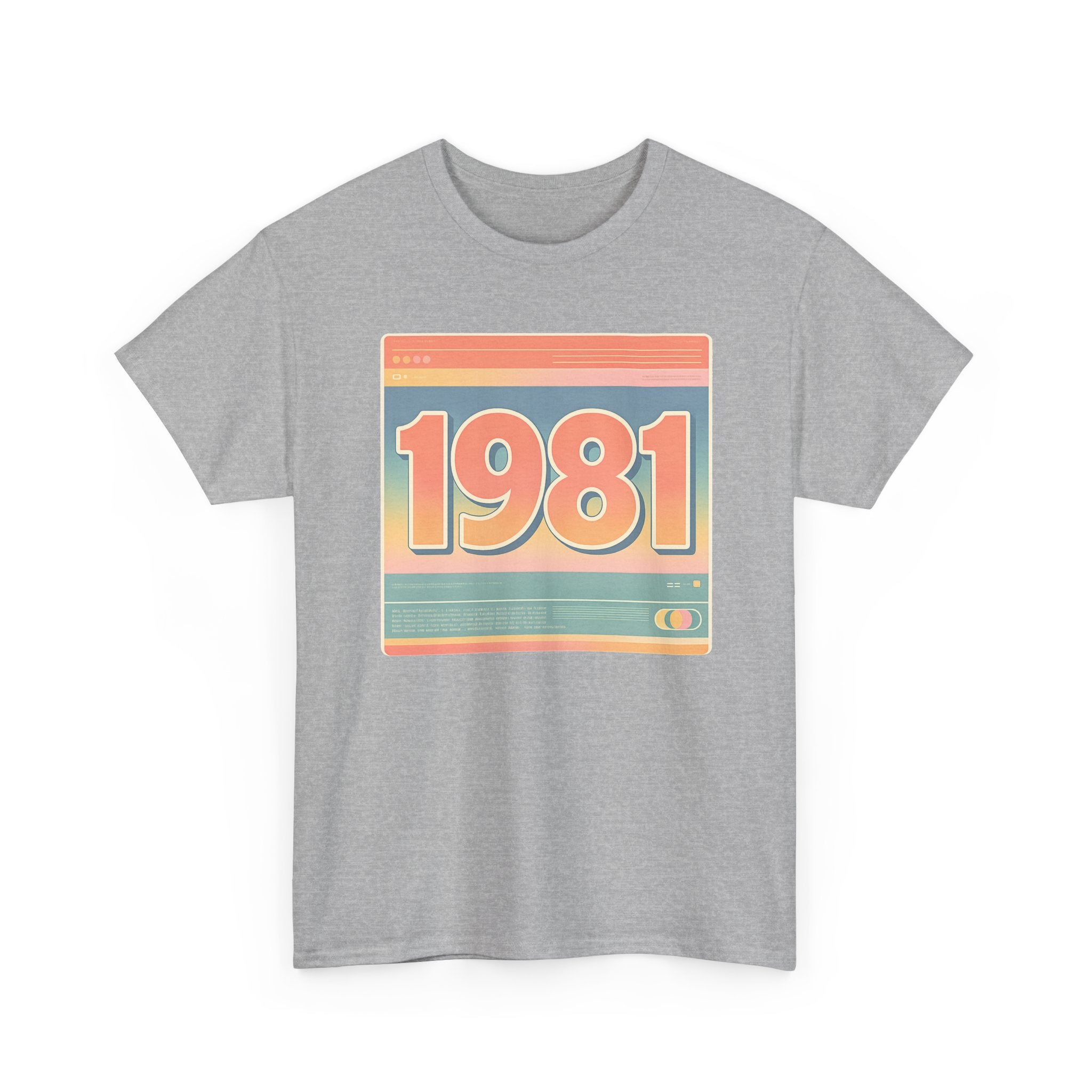 Vintage 1981 Retro Tee — 40th Birthday Gift Shirt