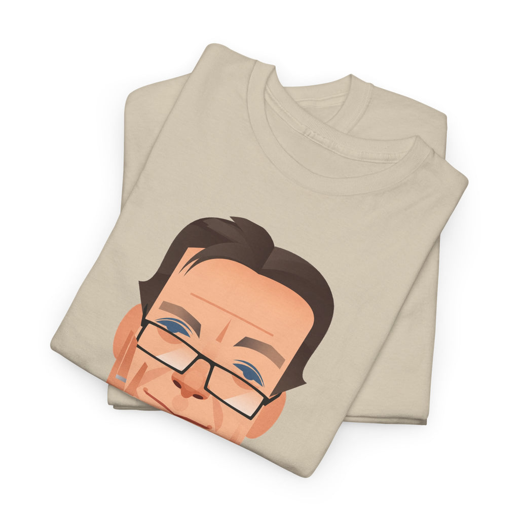 Tony Wilson Manchester Legend Caricature Gentleman Face Cotton T-Shirt