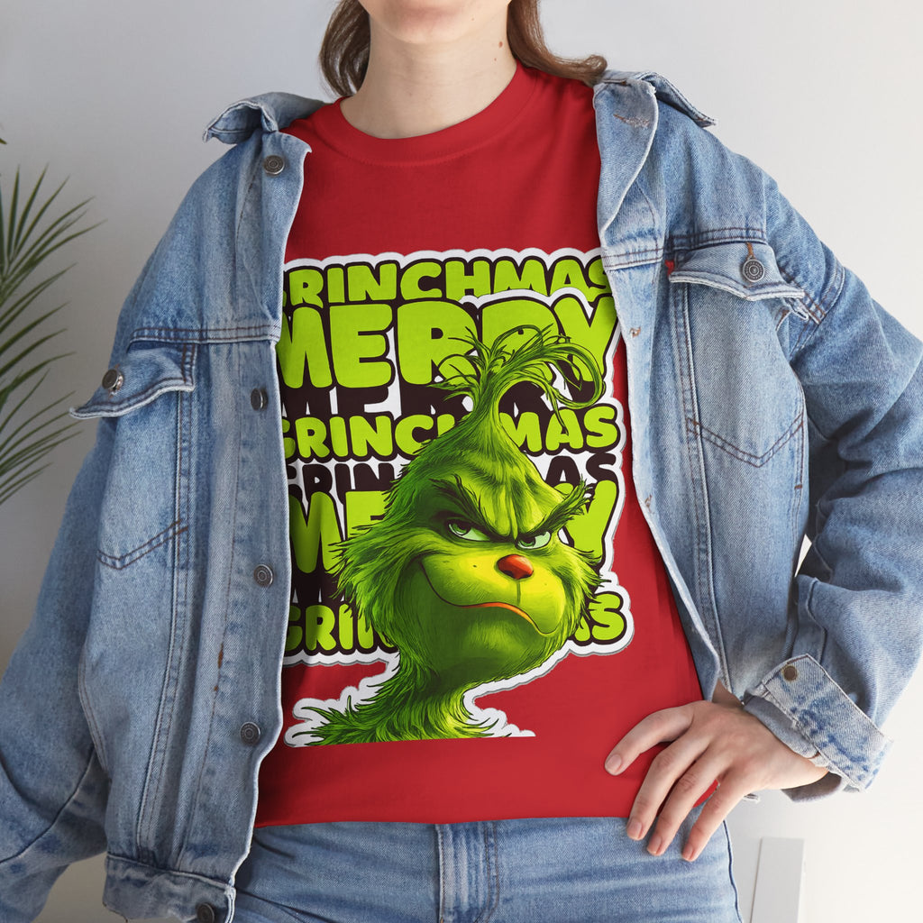 Grinchmas Merry Grinch Christmas Cotton T-Shirt / Tee