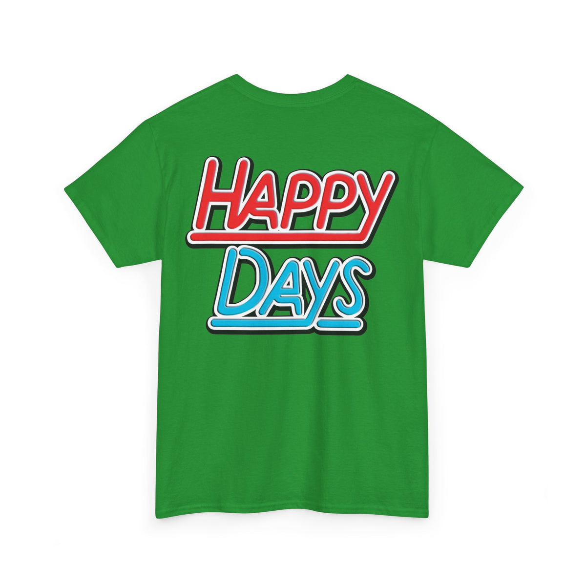 Happy Days Cast Caricature Tee — Retro 70s Sitcom Graphic T-Shirt
