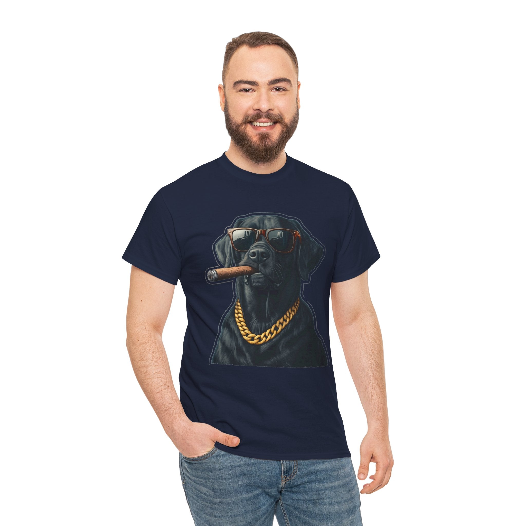 Cool Rottweiler Smoking Cigar Graphic Tee — Dog Lover Streetwear