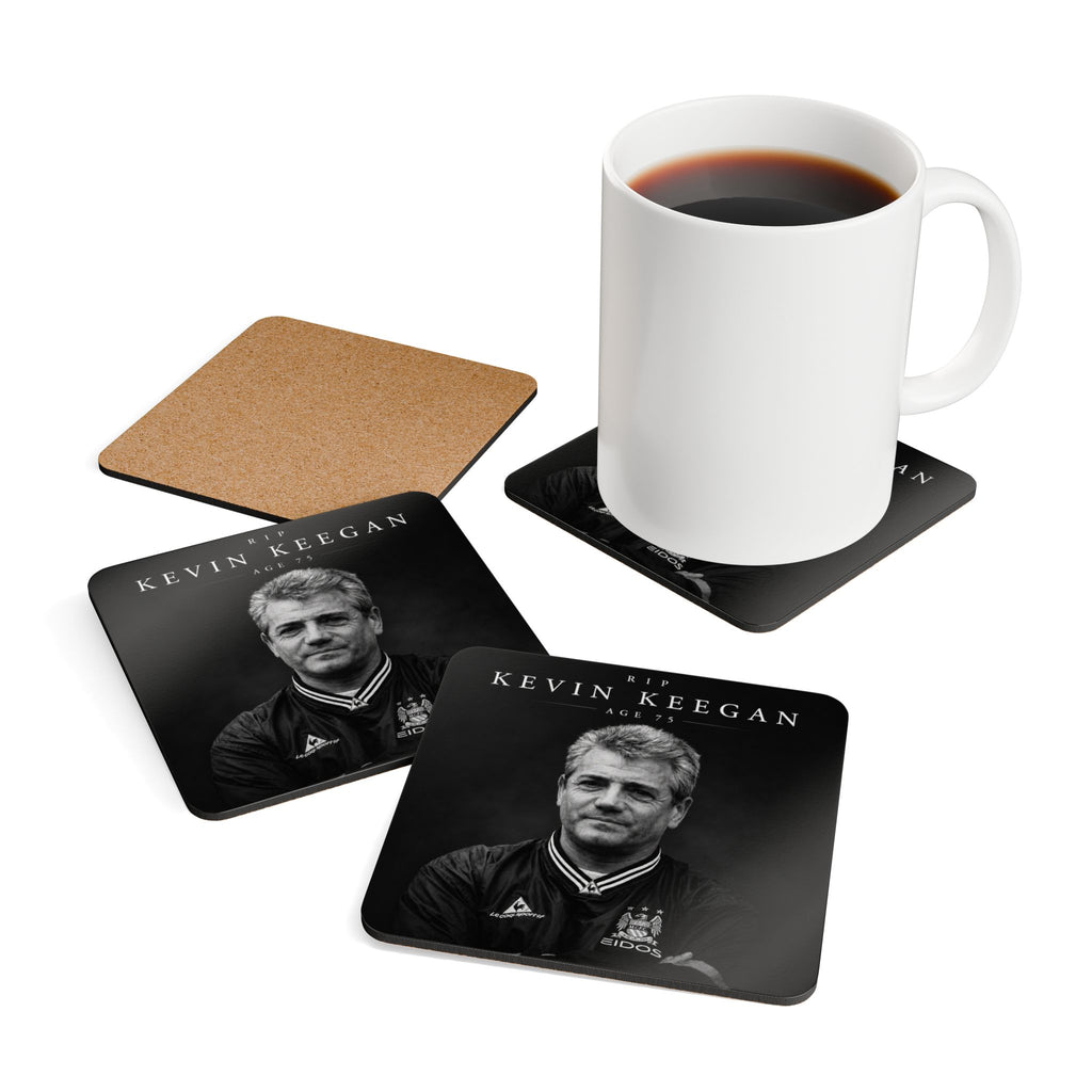 Kevin Keegan Memorial Cork Coaster Set – RIP Kevin Keegan Age 75