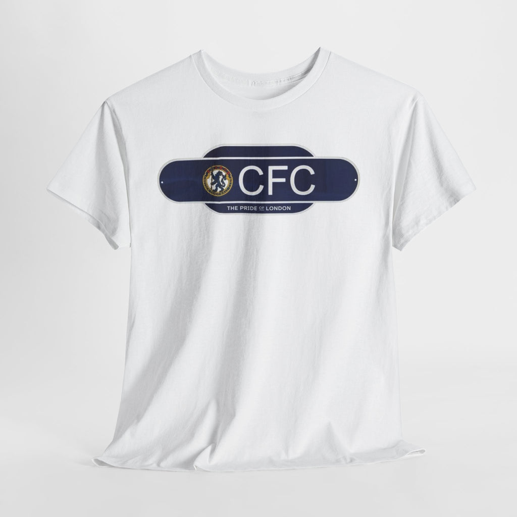 Chelsea Railway Sign Crest Logo T‑Shirt — Retro Football Badge Tee