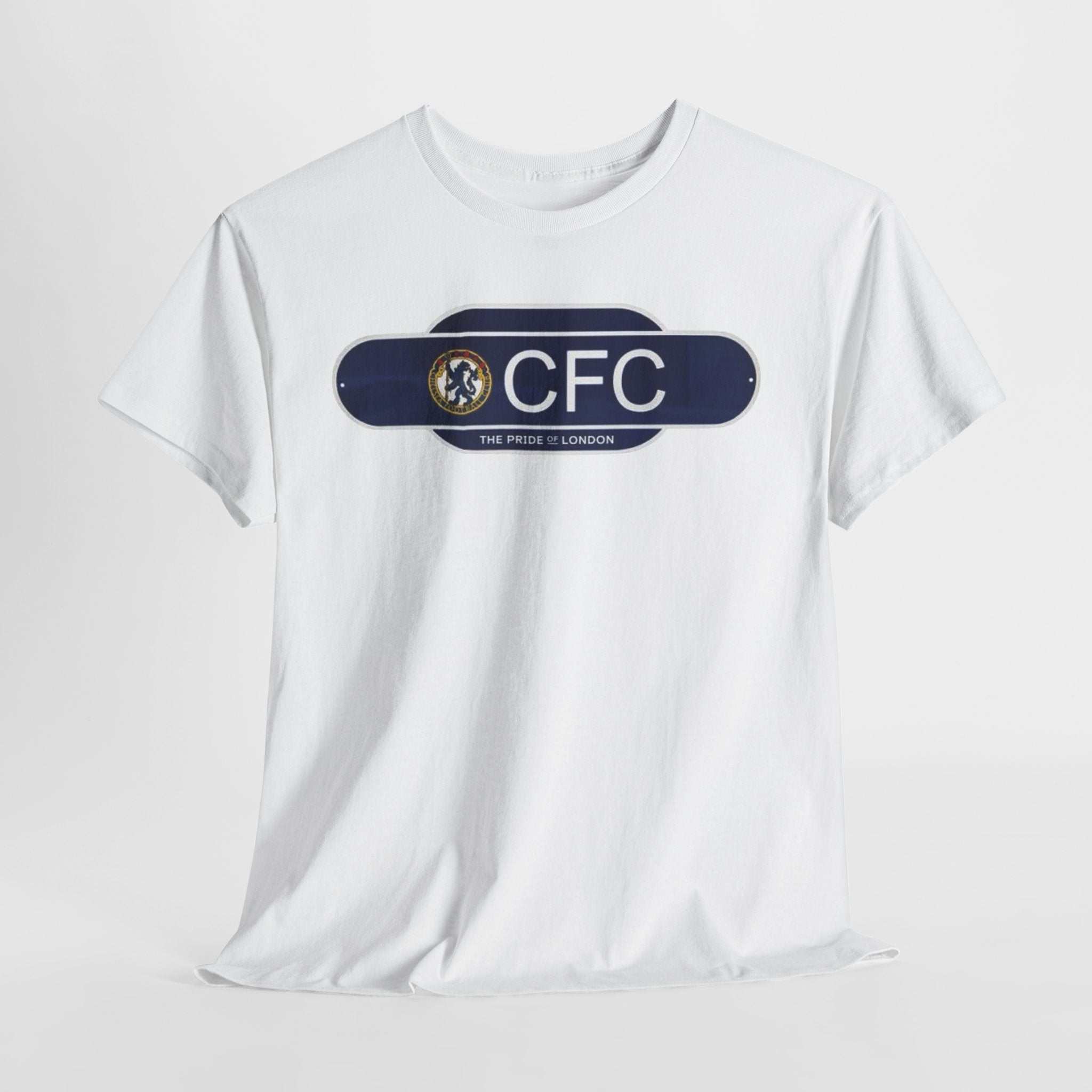 Chelsea Railway Sign Crest Logo T‑Shirt — Retro Football Badge Tee