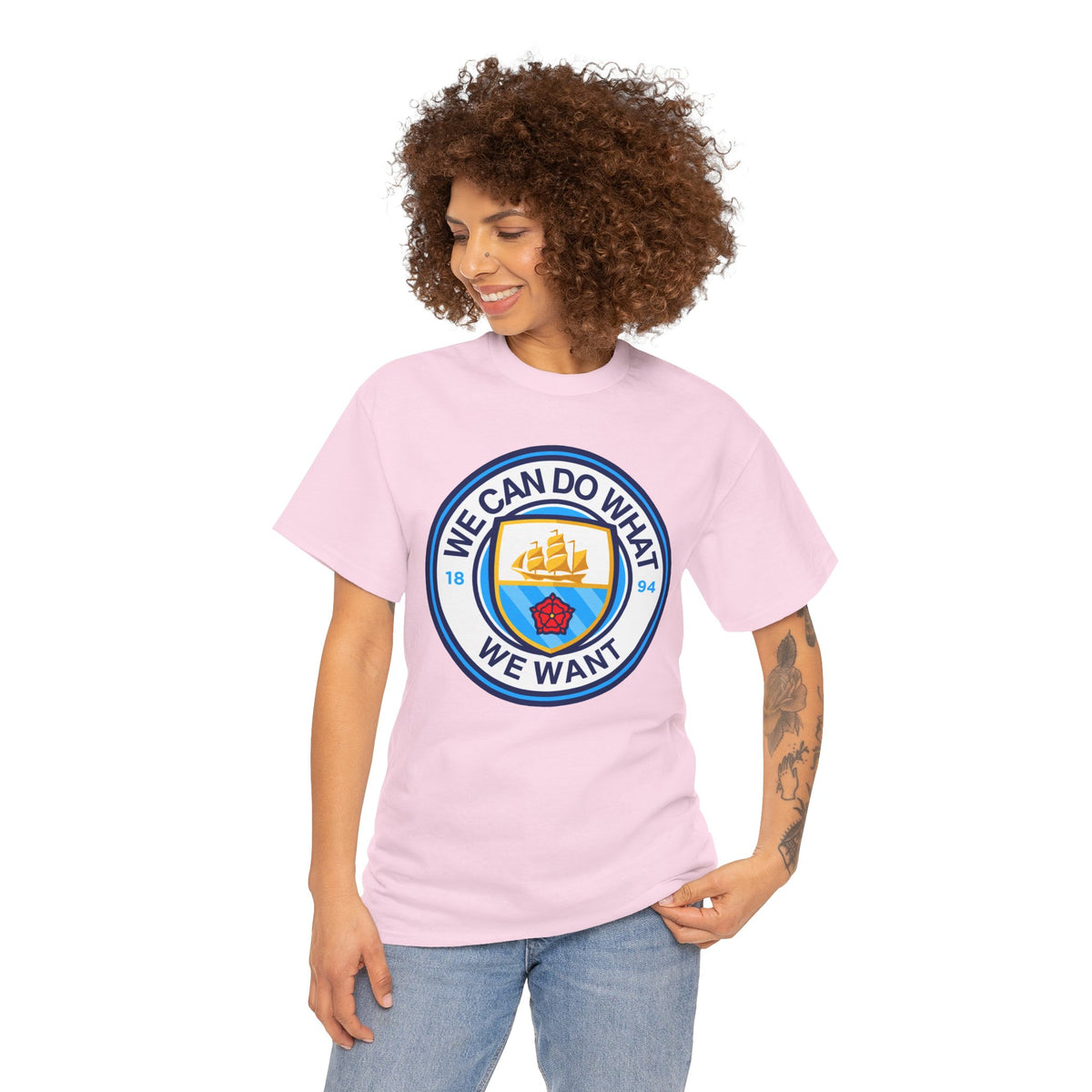 We Can Do What We Want Manchester  City Graphic Cotton T-Shirt