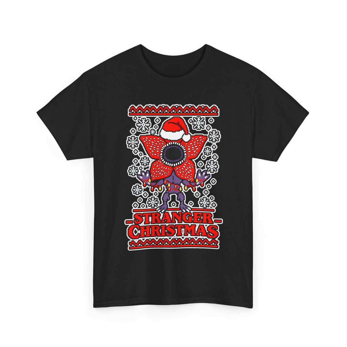 Stranger Christmas T-Shirt — Festive Demogorgon Holiday Tee