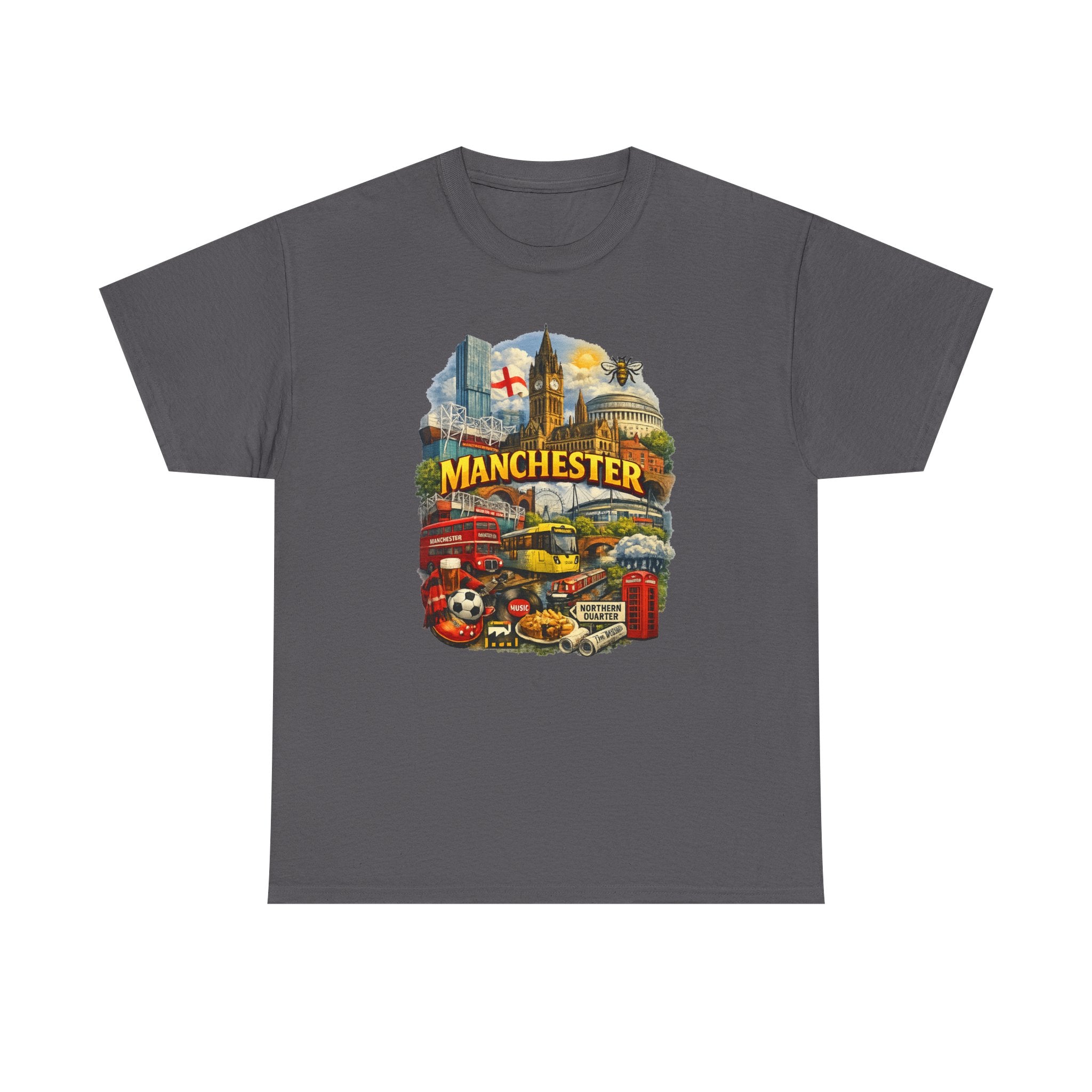 Manchester Skyline Collage T-Shirt