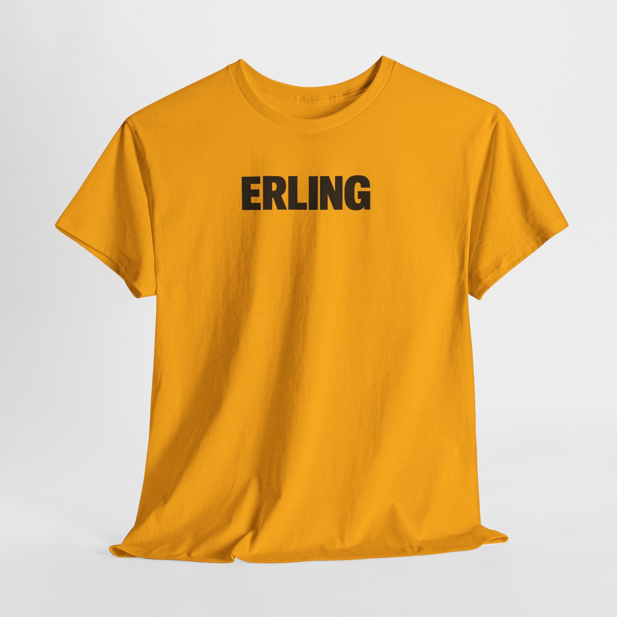 Erling Haaland Name Tee — Minimalist White Graphic T-Shirt