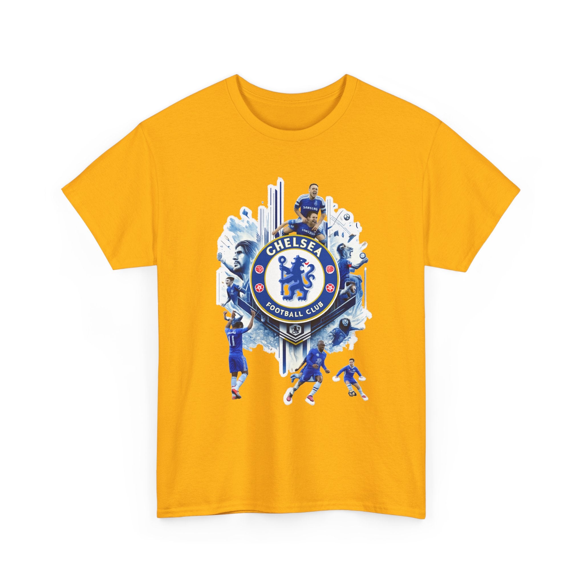 Chelsea FC Crest Players T-Shirt — Blue Football Fan Tee