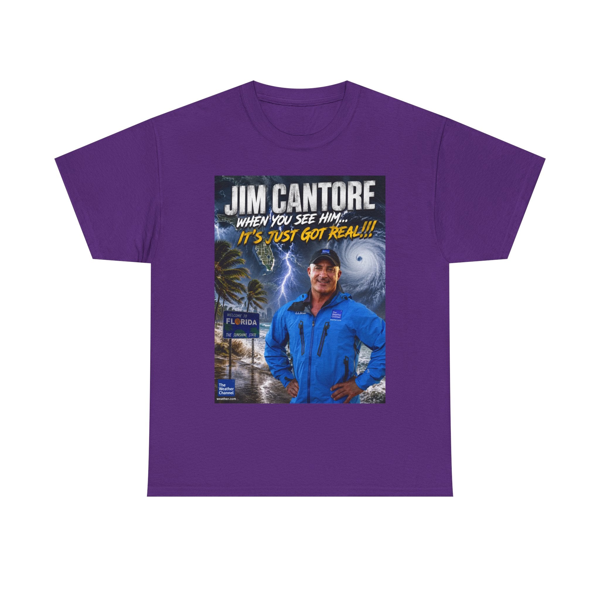 Jim Cantore "It's Just Got Real" Hurricane T-Shirt