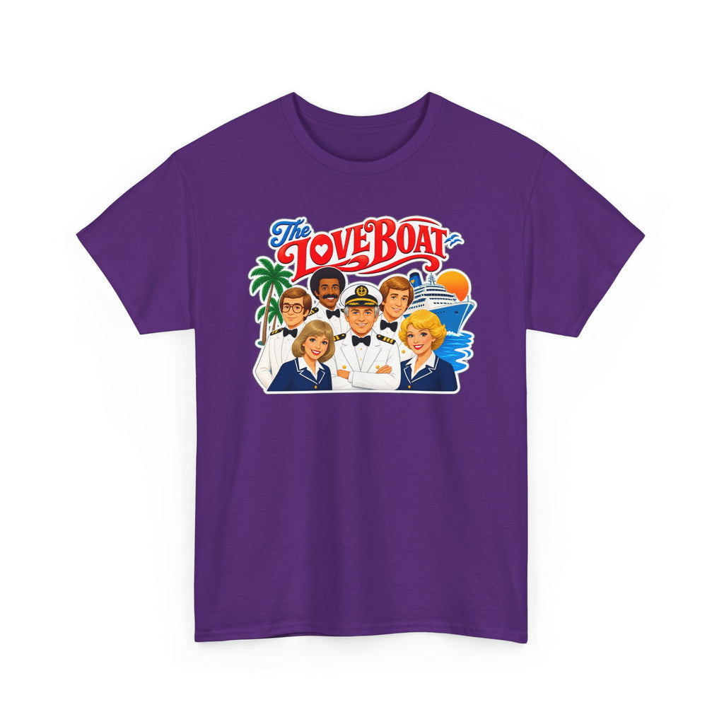 The Love Boat Crew Cotton T-Shirt — Retro TV Cruise Logo Tee