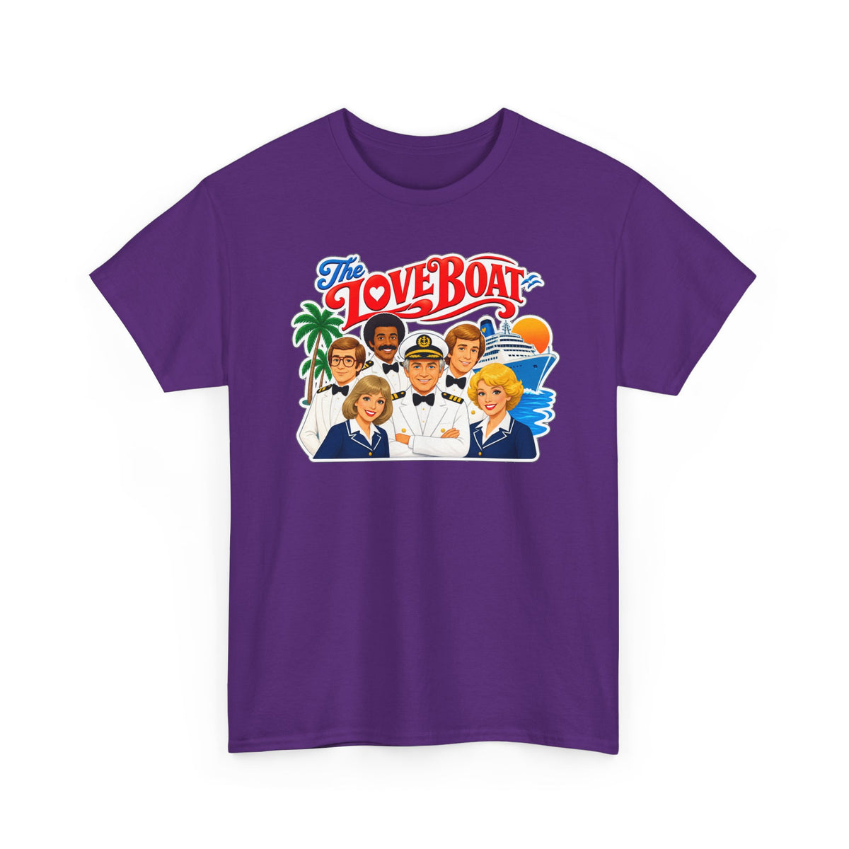 The Love Boat Crew Cotton T-Shirt — Retro TV Cruise Logo Tee
