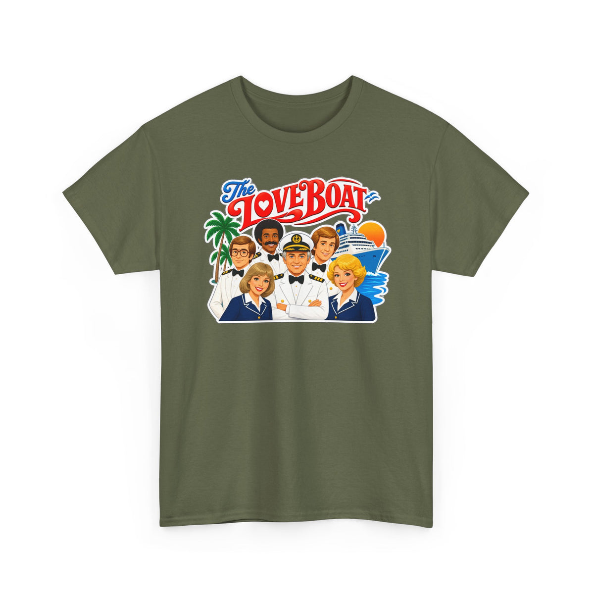 The Love Boat Crew Cotton T-Shirt — Retro TV Cruise Logo Tee