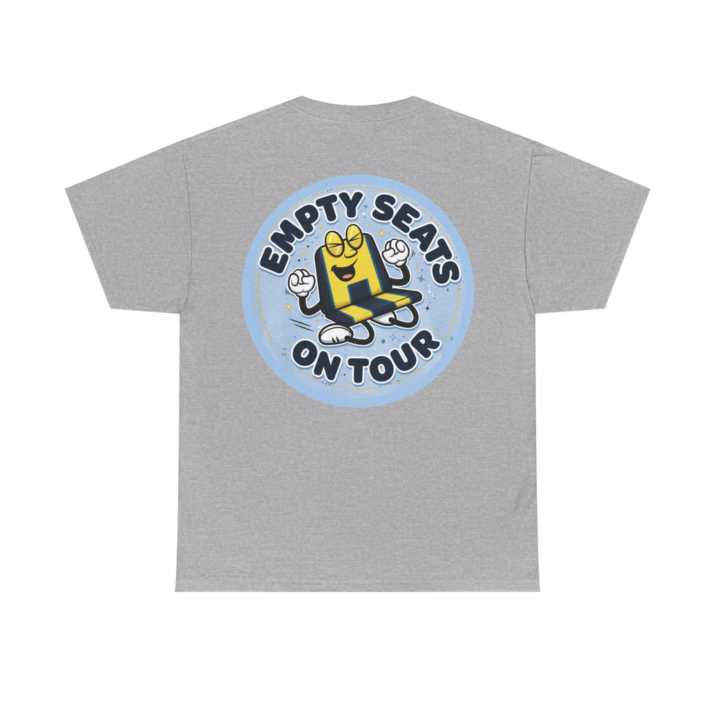 Manchester City T‑Shirt — "Empty Seats On Tour" Cartoon Seat Graphic Tee
