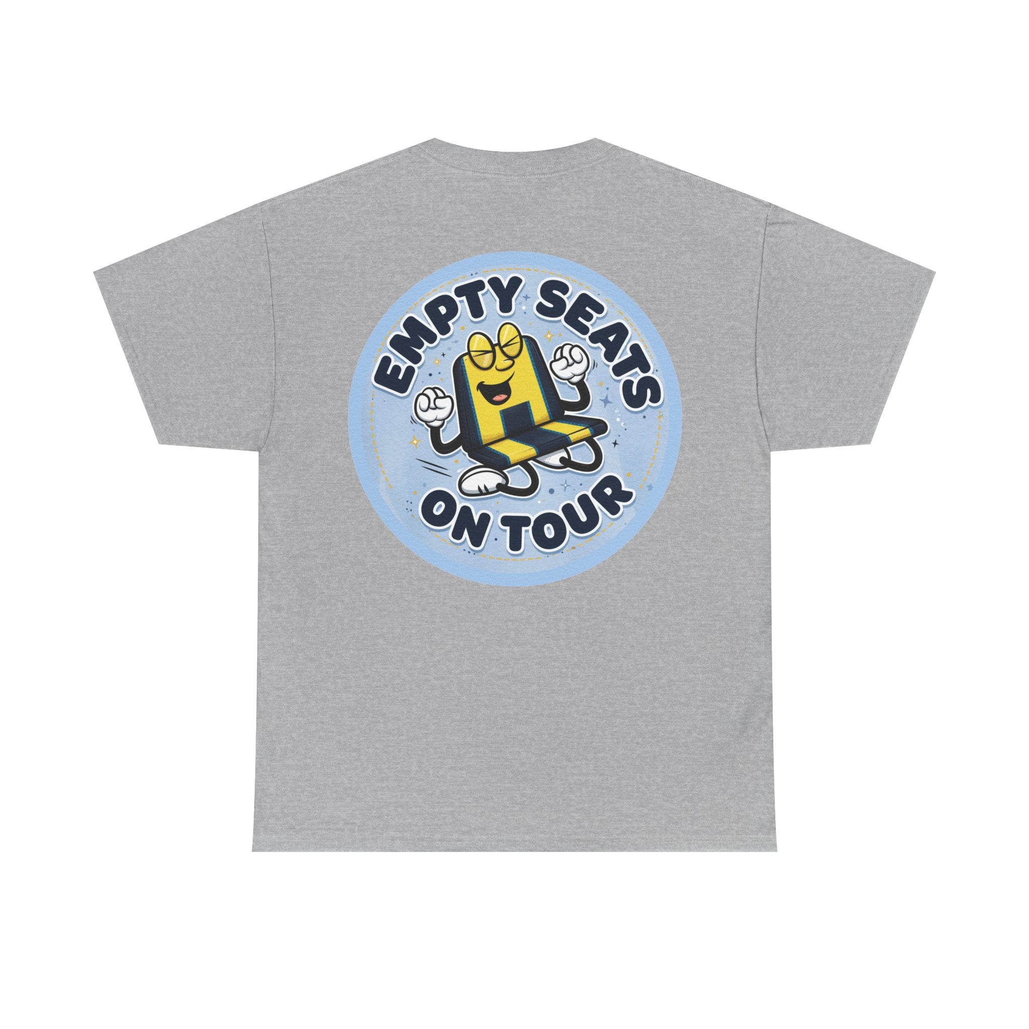 Manchester City T‑Shirt — "Empty Seats On Tour" Cartoon Seat Graphic Tee