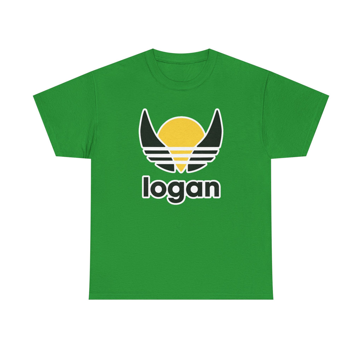 T‑Shirt — 'logan' Retro Sunrise Logo Cotton Tee
