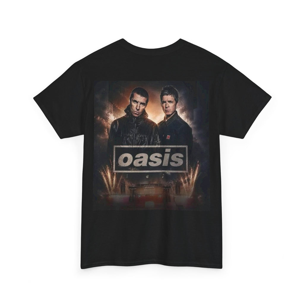 Oasis Band Logo Tee — Retro Rock Concert Graphic T-Shirt