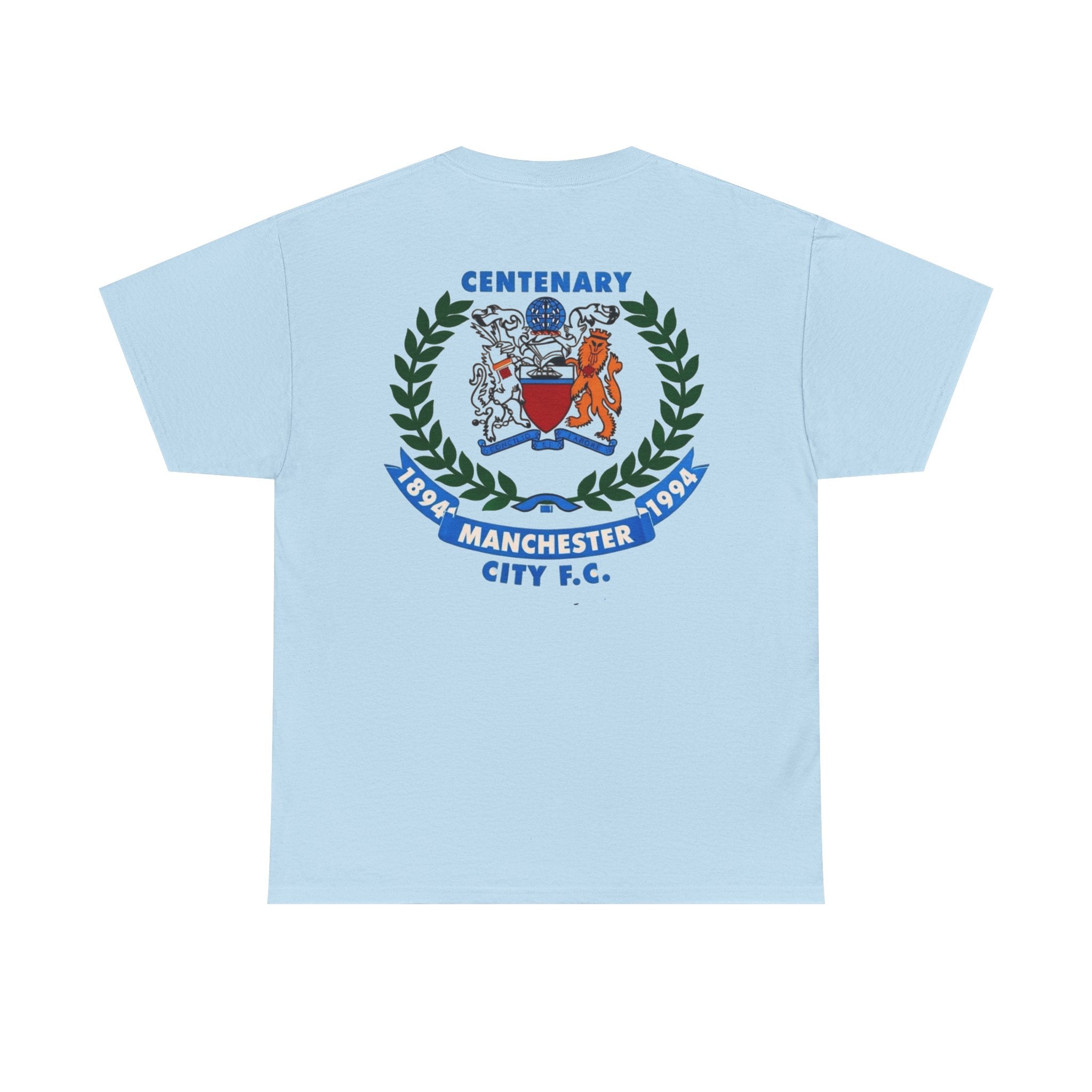 Manchester City F.C. Centenary Crest Tee — 1894–1994 Football Club Shirt