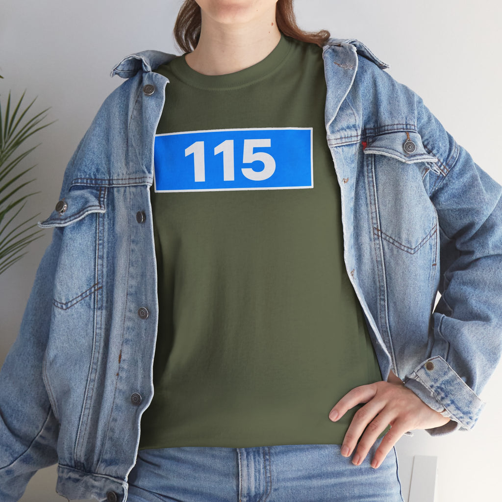 Manchester City 115 Inspired Minimalist Graphic Cotton T-Shirt