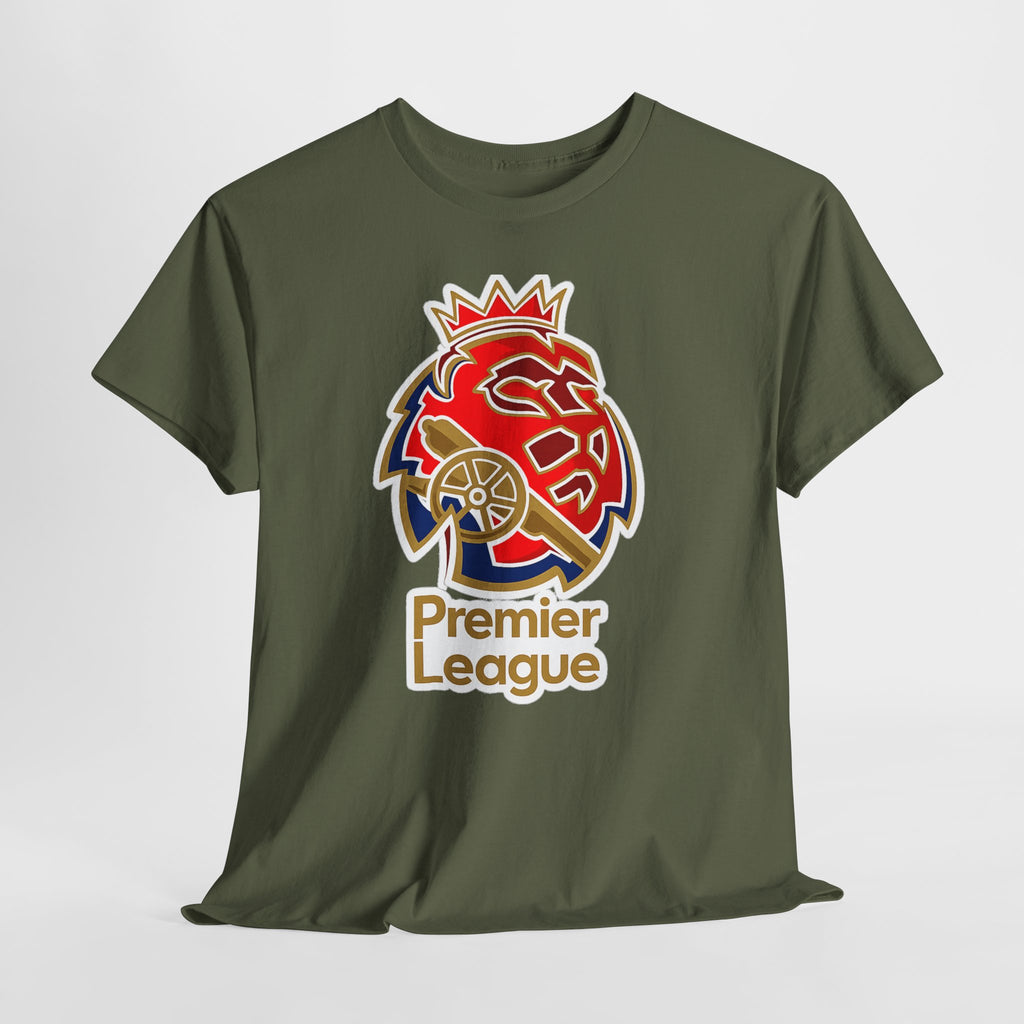 Arsenal Premier League Lion Logo T-Shirt — Soccer Fan Tee